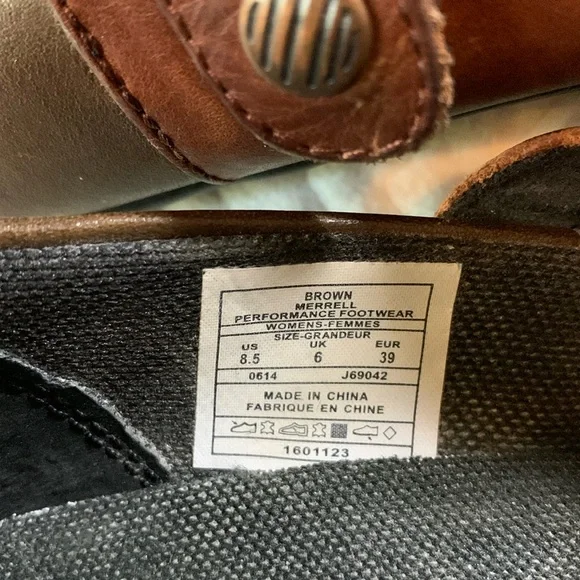 Merrell Veranda Emme J69042 Brown Leather Mary Jane Shoes, Womens 8.5 - Picture 15 of 16